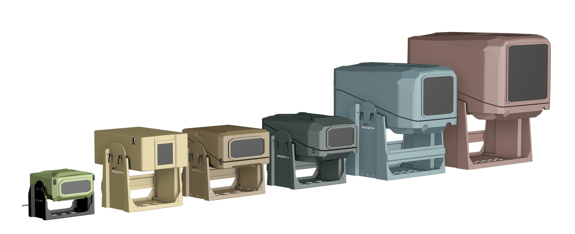 Custom colors projector boxes for outdoor video show